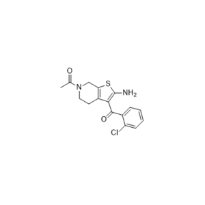 Ethanone, 1-[2-amino-3-(2-chlorobenzoyl)-4,7-dihydrothieno[2,3-c]pyridin-6(5H)-yl]-