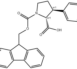(2S,3R)-1-(((9H-fluoren-9-yl)methoxy)carbonyl)-3-phenylpyrrolidine-2-carboxylic acid