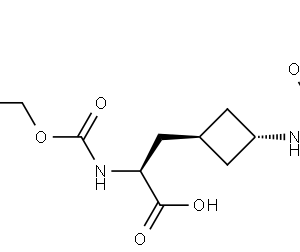 Cyclobutanepropanoic acid, 3-[[(1,1-dimethylethoxy)carbonyl]amino]-α-[[(9H-fluoren-9-ylmethoxy)carbonyl]amino]-, trans-(αS)-
