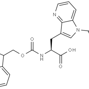 1H-Pyrrolo[3,2-b]pyridine-3-propanoic acid, 1-[(1,1-dimethylethoxy)carbonyl]-α-[[(9H-fluoren-9-ylmethoxy)carbonyl]amino]-, (αS)-