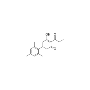 2-Cyclohexen-1-one, 3-hydroxy-2-(1-oxopropyl)-5-(2,4,6-trimethylphenyl)-
