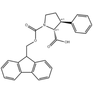 (2S,3R)-1-(((9H-fluoren-9-yl)methoxy)carbonyl)-3-phenylpyrrolidine-2-carboxylic acid