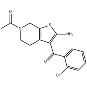 Ethanone, 1-[2-amino-3-(2-chlorobenzoyl)-4,7-dihydrothieno[2,3-c]pyridin-6(5H)-yl]-