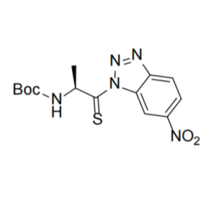 tert-butyl   N-[(2S)-1- (6-nitrobenzotriazol-   1-yl)-1- sulfanylidenepropan- 2-yl]carbamate