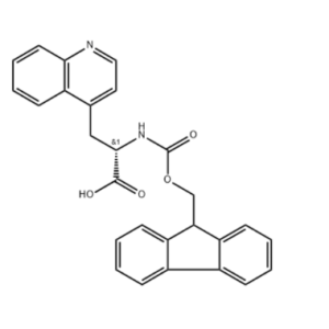 4-Quinolinepropanoic acid, α-[[(9H-fluoren-9-ylmethoxy)carbonyl]amino]-, (αS)-