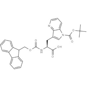1H-Pyrrolo[3,2-b]pyridine-3-propanoic acid, 1-[(1,1-dimethylethoxy)carbonyl]-α-[[(9H-fluoren-9-ylmethoxy)carbonyl]amino]-, (αS)-