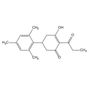 5-Hydroxy-2',4',6'-trimethyl-4-propio nyl-1,6-dihydro-[1,1'-biphenyl]-3(2H)-one