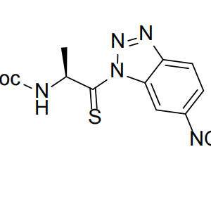 tert-butyl   N-[(2S)-1- (6-nitrobenzotriazol-   1-yl)-1- sulfanylidenepropan- 2-yl]carbamate