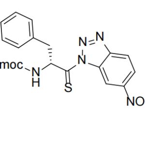 (9H-fluoren-9- yl)methyl    (R)-(1-(6- nitro-1H- benzo[d][1,2,3]triazol -1-yl)-3-phenyl-1- thioxopropan-2- yl)carbamate
