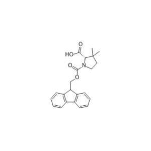 1,2-Pyrrolidinedicarboxylic acid, 3,3-dimethyl-, 1-(9H-fluoren-9-ylmethyl) ester, (2S)-