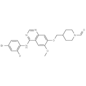 1-Piperidinecarboxaldehyde, 4-[[[4-[(4-bromo-2-fluorophenyl)amino]-6-methoxy-7-quinazolinyl]oxy]methyl]-