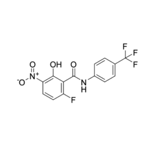 6-fluoro-2-hydroxy-3-nitro-N-(4-(trifluoromethyl)phenyl)benzamide