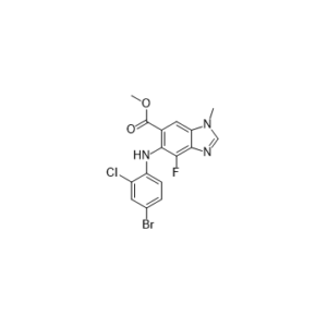 methyl 5-((4-bromo-2-chlorophenyl)amino)-4-fluoro-1-methyl-1H-benzo[d]imidazole-6-carboxylate